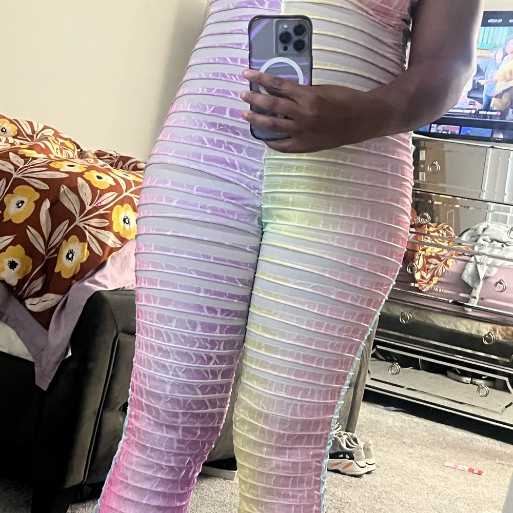 Colorful Striped Women's Jumpsuit